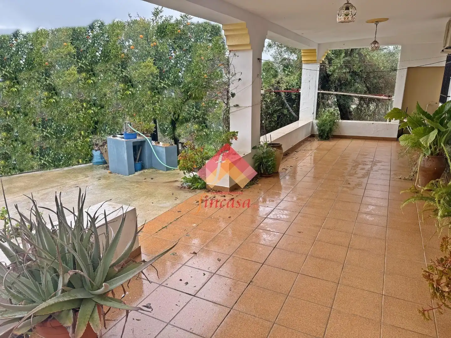 Terraza de Finca rústica en venta en Arriate con Calefacción y Jardín privado