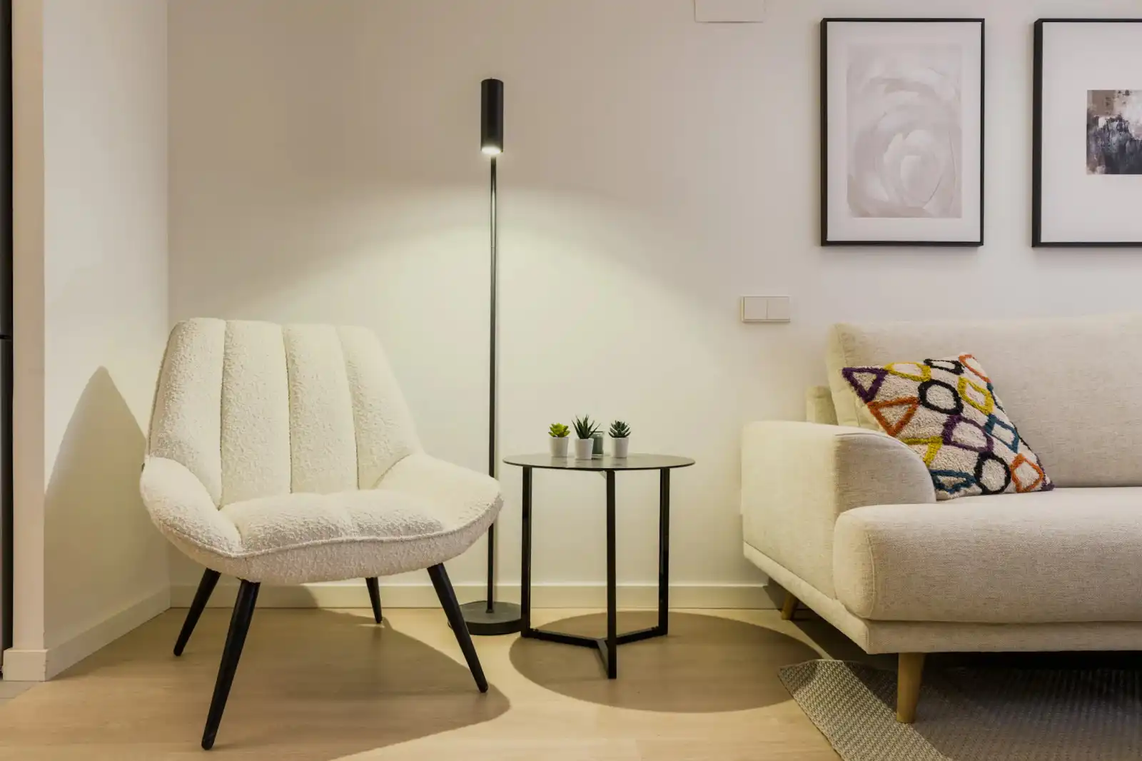 Wohnzimmer von Wohnung zur Miete in Sants - Montjuïc