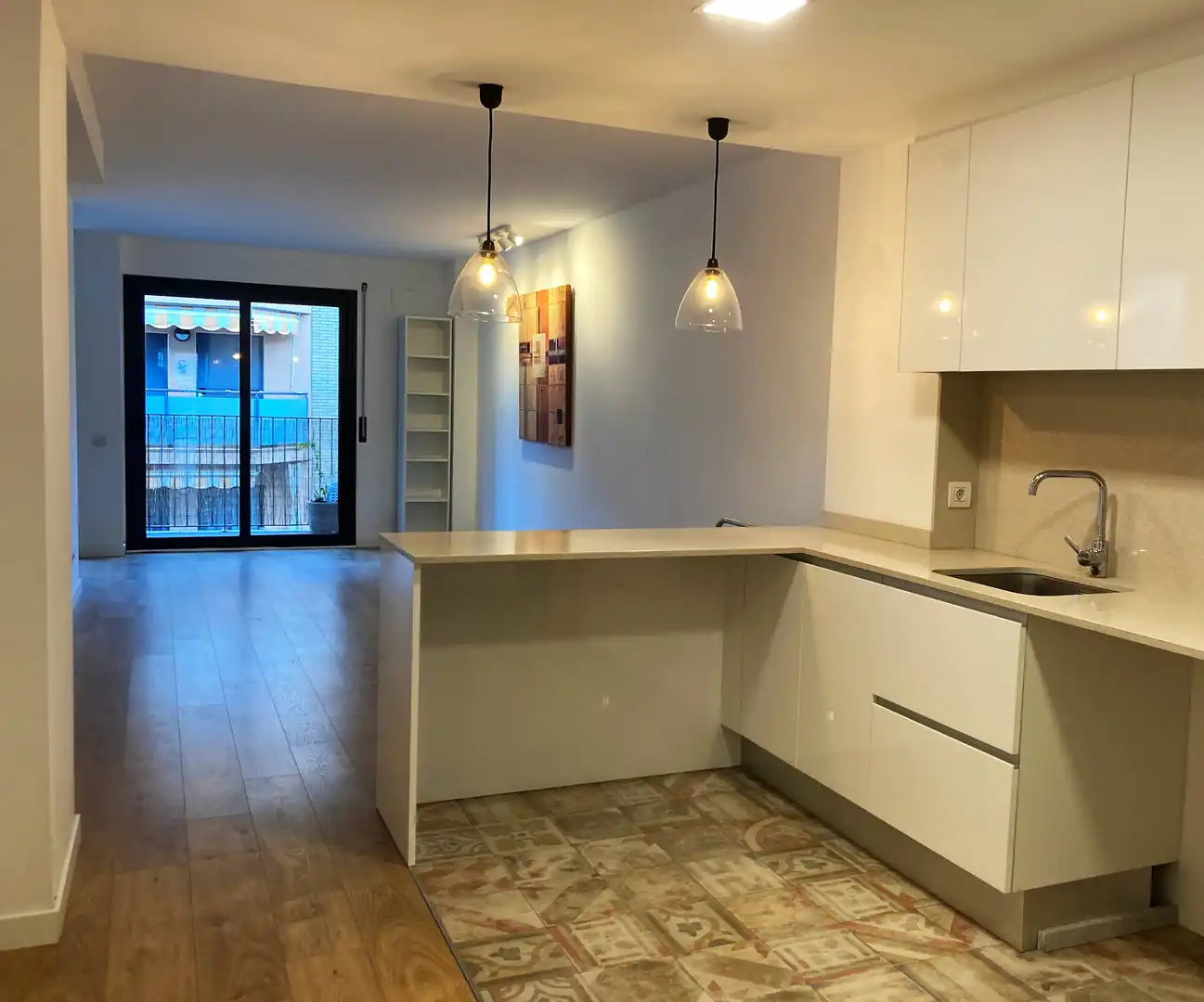 Cocina de Piso de alquiler en Castelldefels con Aire acondicionado, Calefacción y Parquet