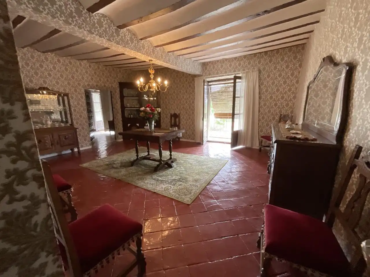 Comedor de Casa o chalet en venta en Villalobar de Rioja con Jardín privado, Amueblado y Balcón