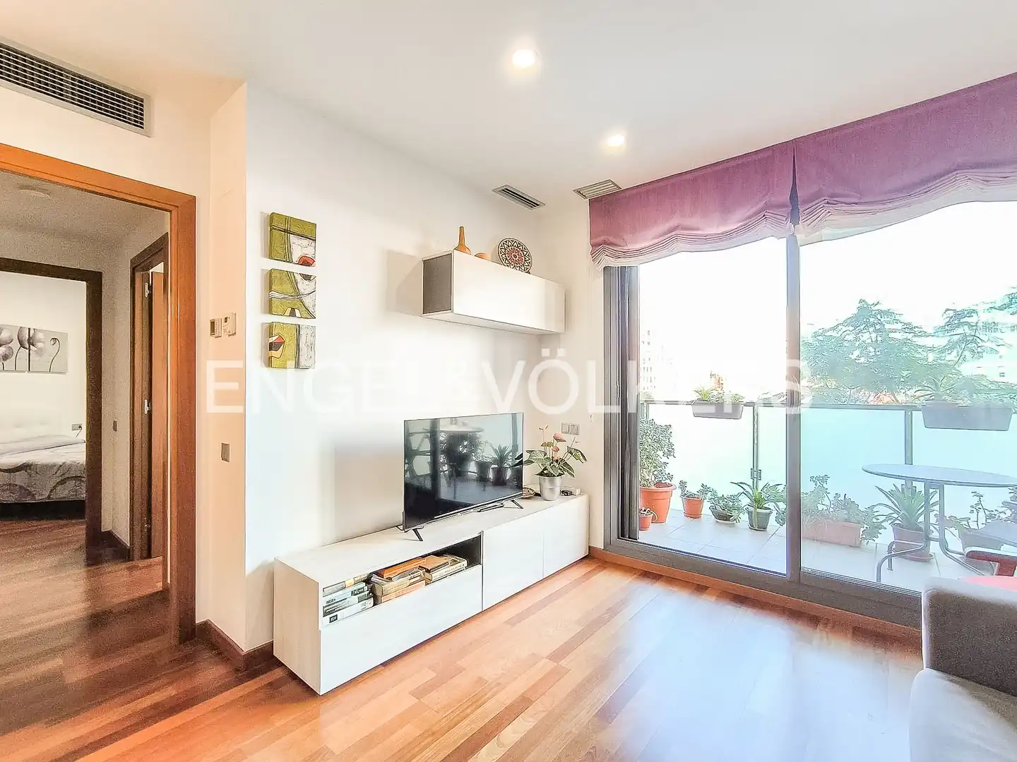 Sala de estar de Piso de alquiler en Barcelona con Aire acondicionado, Calefacción y Terraza