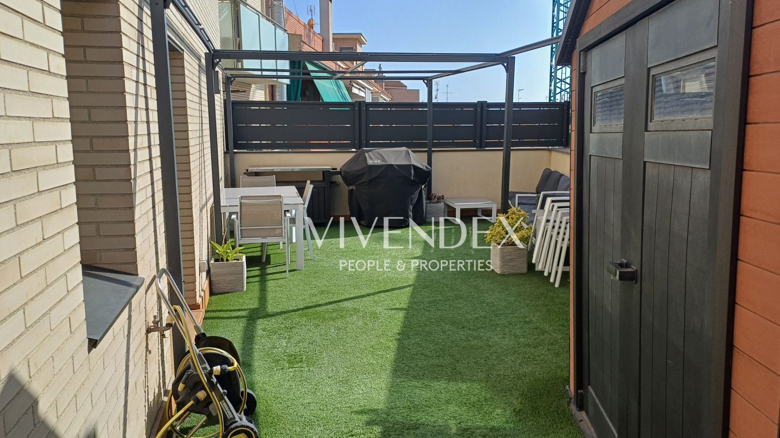 Terrace of Flat for sale in Cornellà de Llobregat  with Air Conditioner, Heating and Parquet flooring