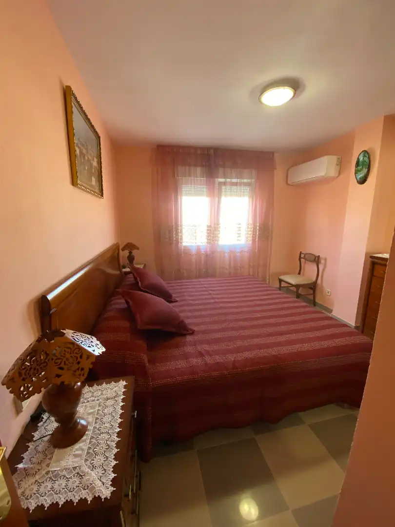 Schlafzimmer von Wohnung zur Miete in Málaga mit Klimaanlage, Terrasse und Möbliert