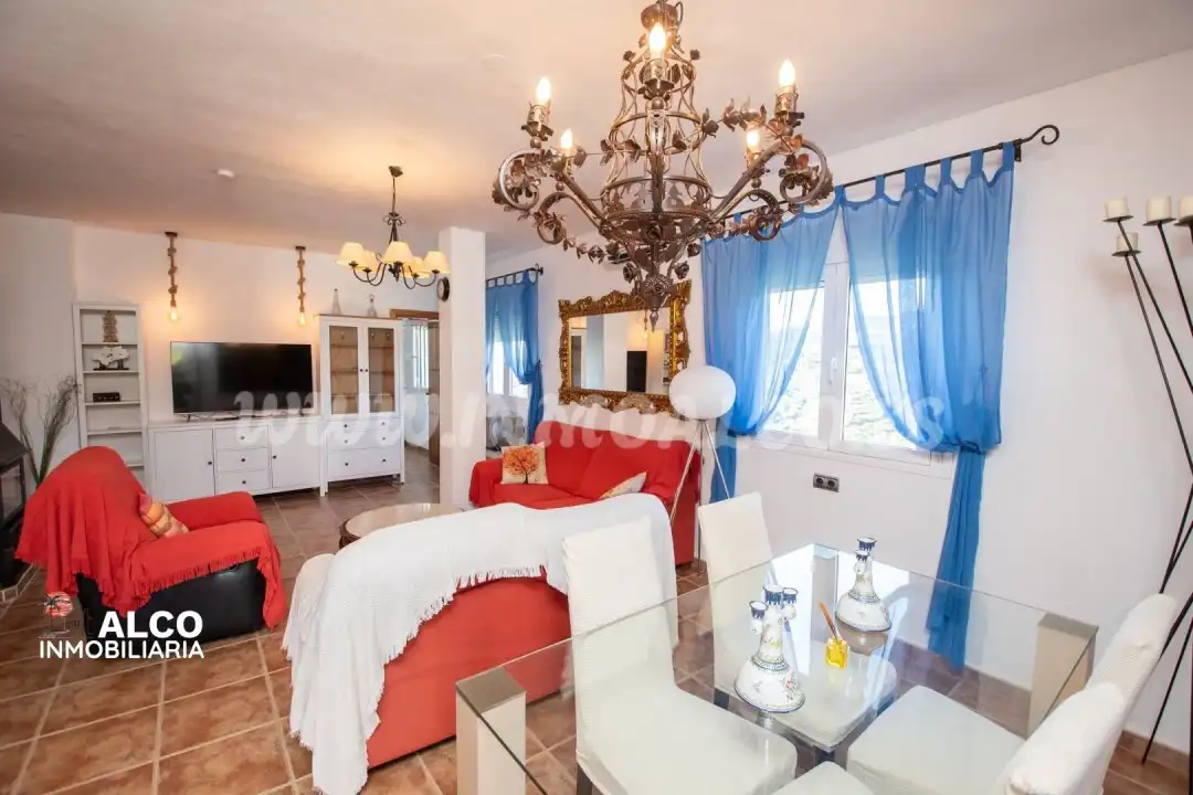 Living room of Houses for sale in Torrox  with Air Conditioner, Terrace and Swimming Pool