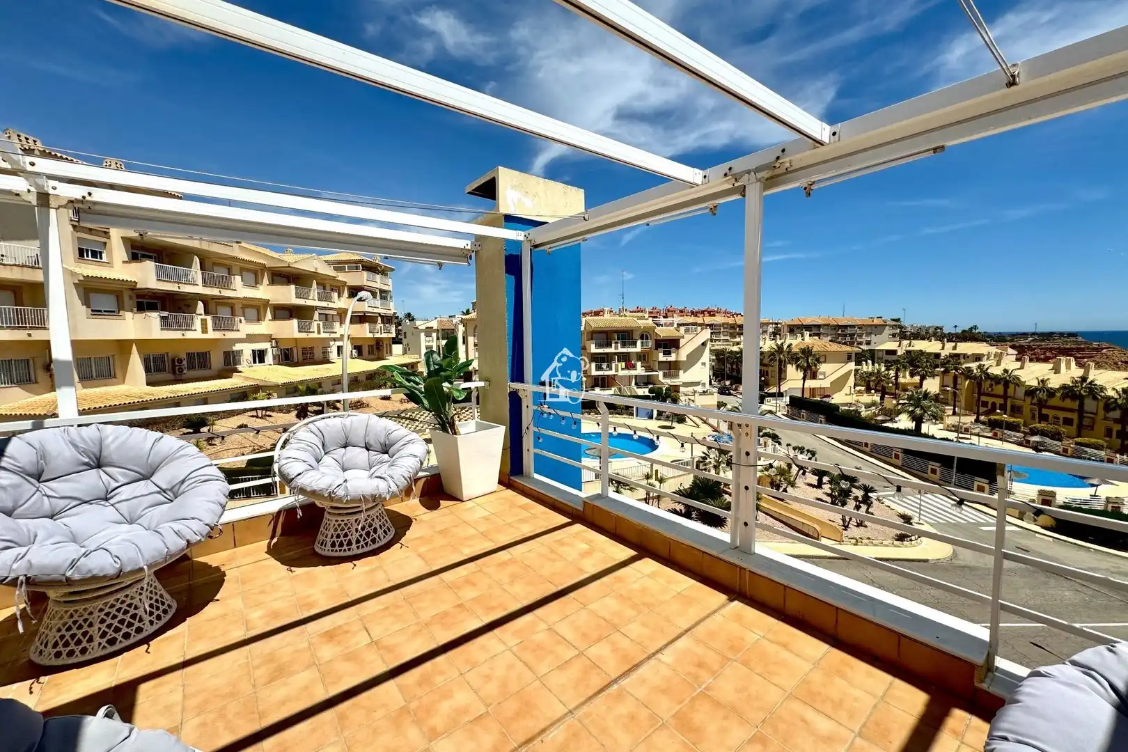 Terraza de Casa adosada de alquiler en Orihuela con Aire acondicionado, Terraza y Piscina