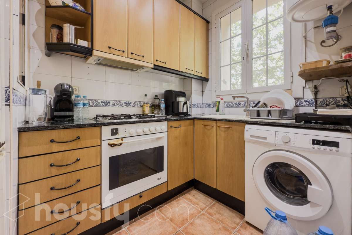 Kitchen of Flat for sale in  Barcelona Capital  with Air Conditioner, Heating and Parquet flooring