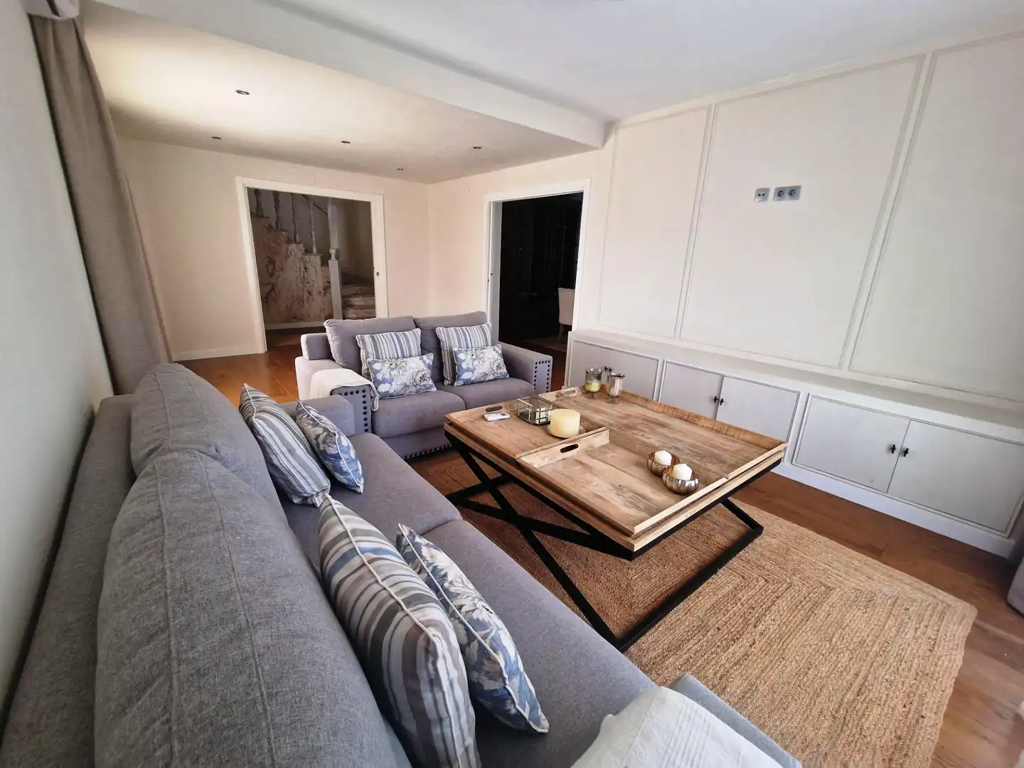 Sala d'estar de Casa o xalet en venda en Cambrils amb Aire condicionat, Jardí privat i Terrassa