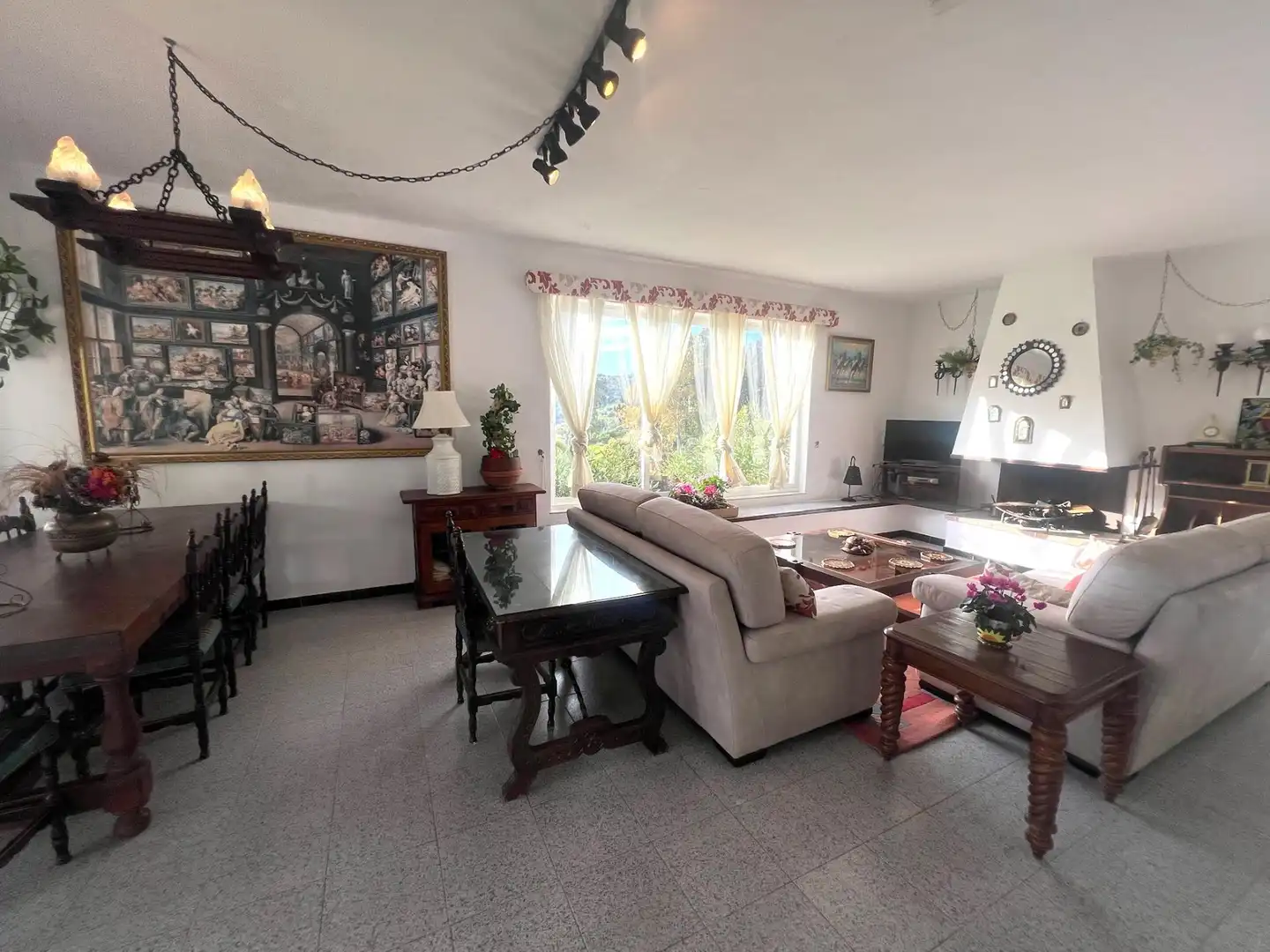 Living room of Houses for rent in Mijas  with Private garden, Terrace and Swimming Pool