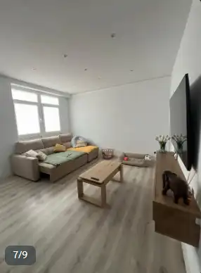 Sala de estar de Piso en venta en Badalona con Parquet