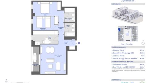 Photo 2 from new construction home in Flat for sale in Parcelas R. y R., Palmas Altas, Bellavista, Sevilla
