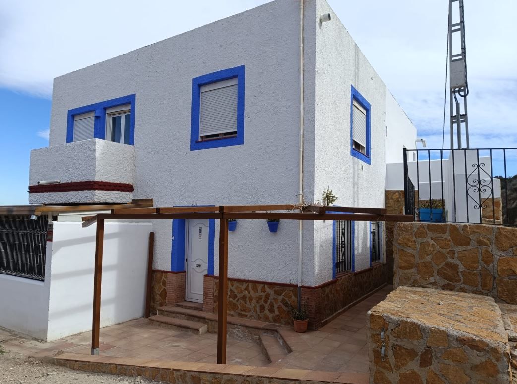 Exterior view of House or chalet for sale in Mojácar  with Air Conditioner, Heating and Terrace