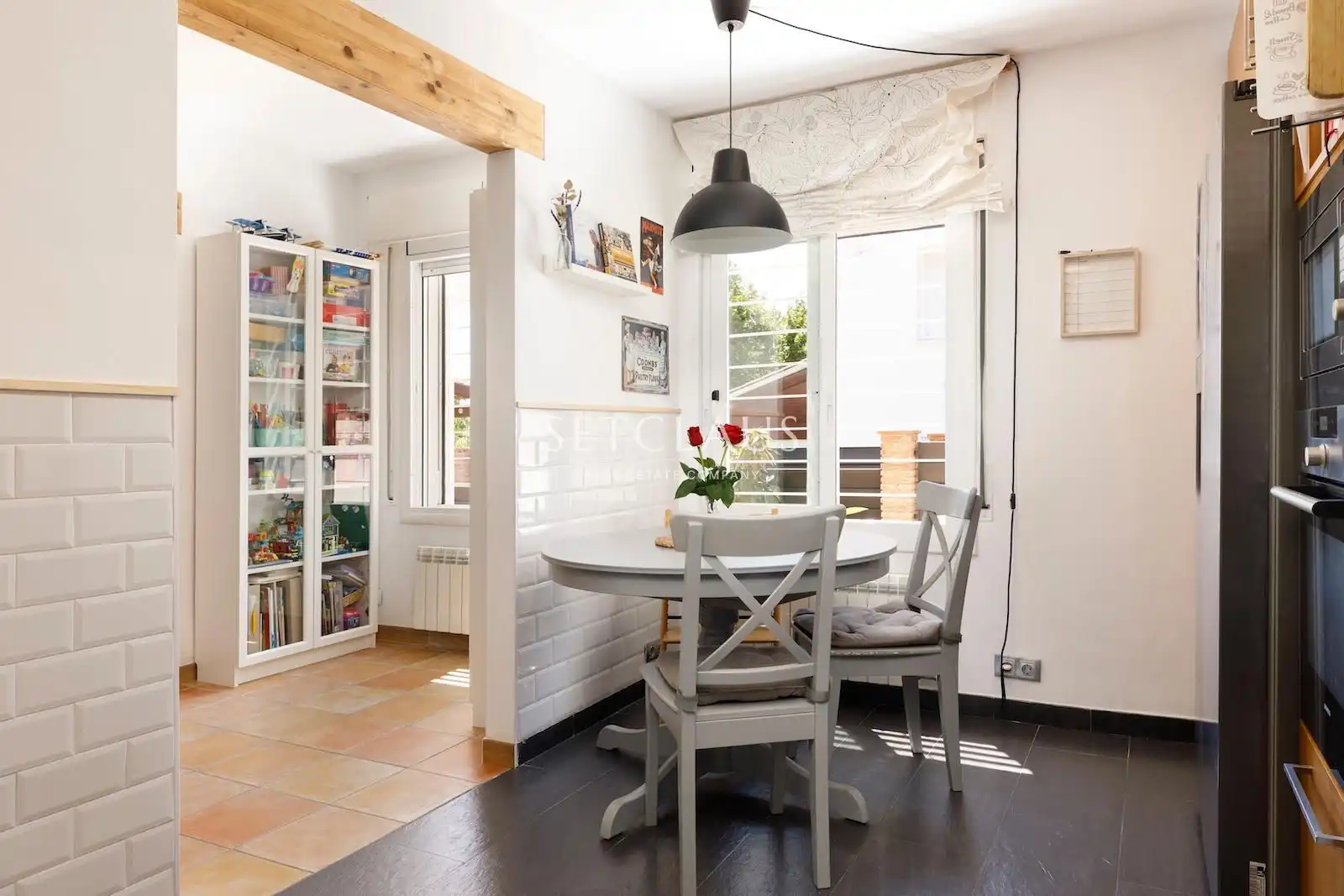 Dining room of Houses for sale in El Masnou  with Air Conditioner, Heating and Terrace