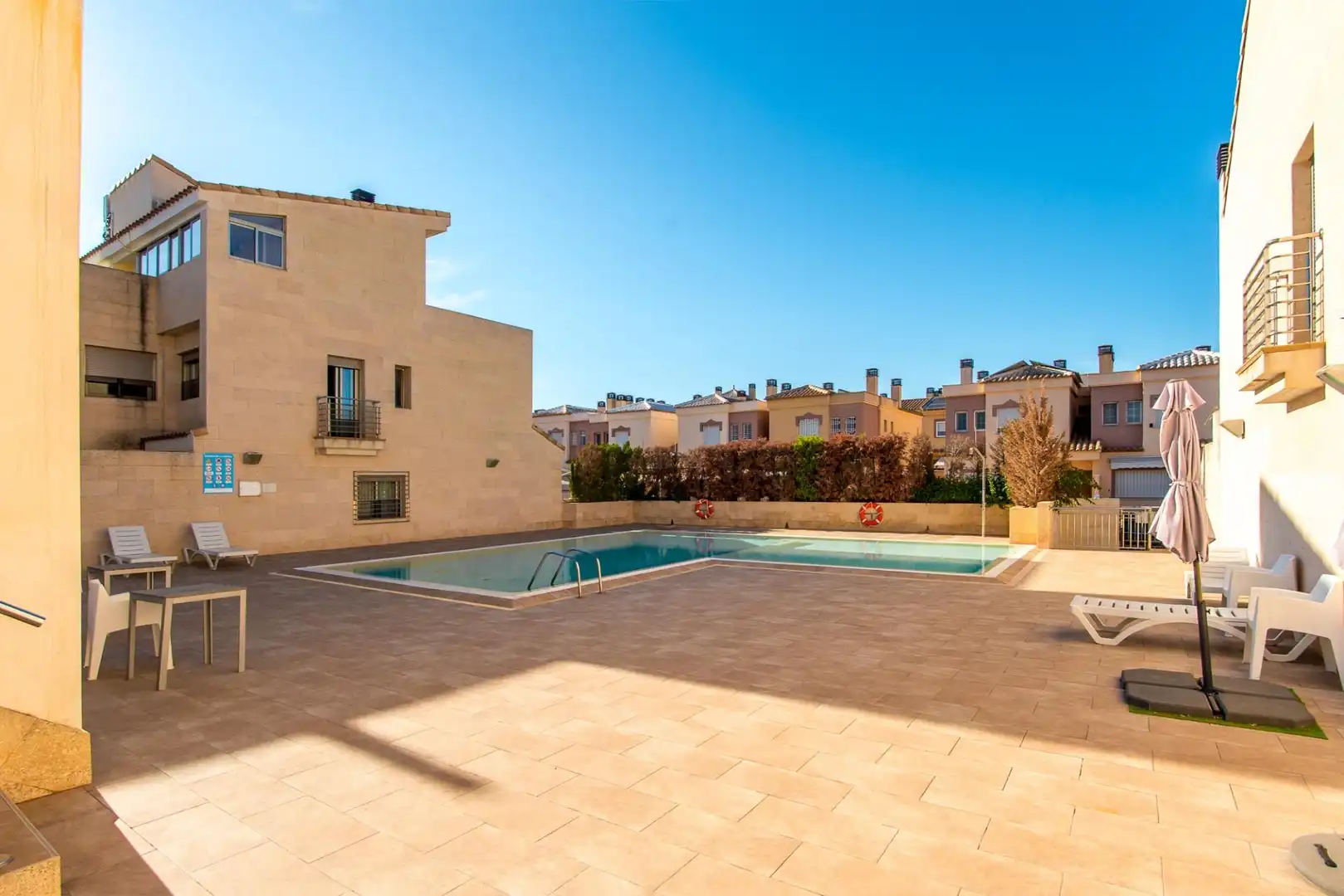 Swimming pool of Duplexes for sale in Pedanías Norte