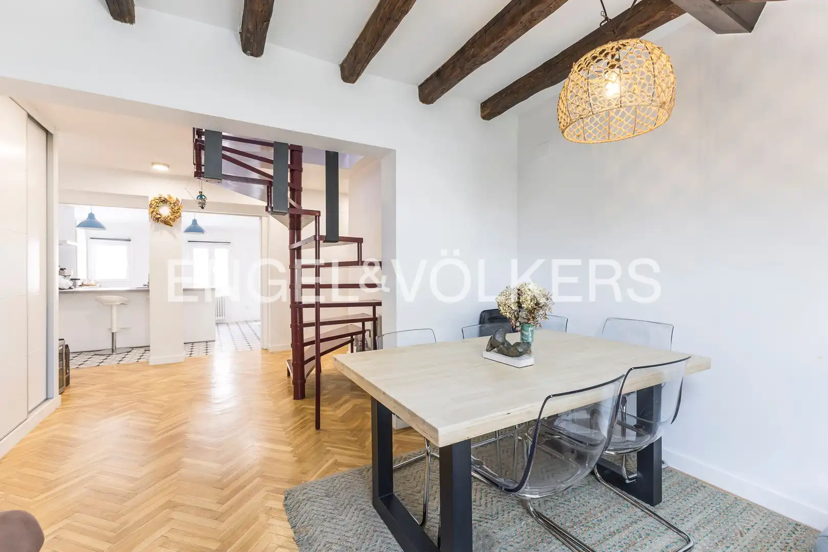 Esszimmer von Wohnung zum Verkauf in Madrid mit Klimaanlage und Heizung