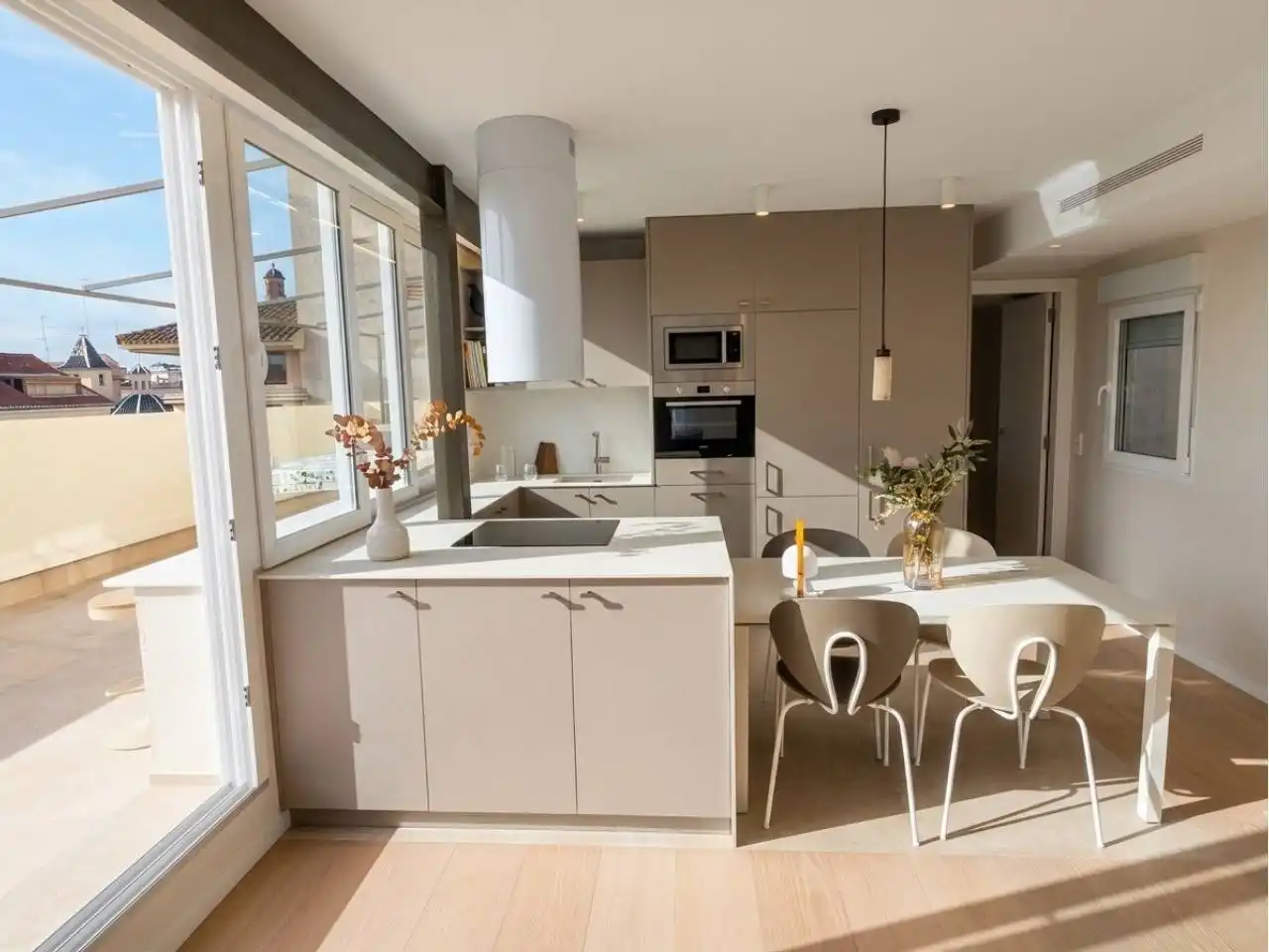 Cocina de Ático en venta en Valencia con Aire acondicionado, Calefacción y Terraza