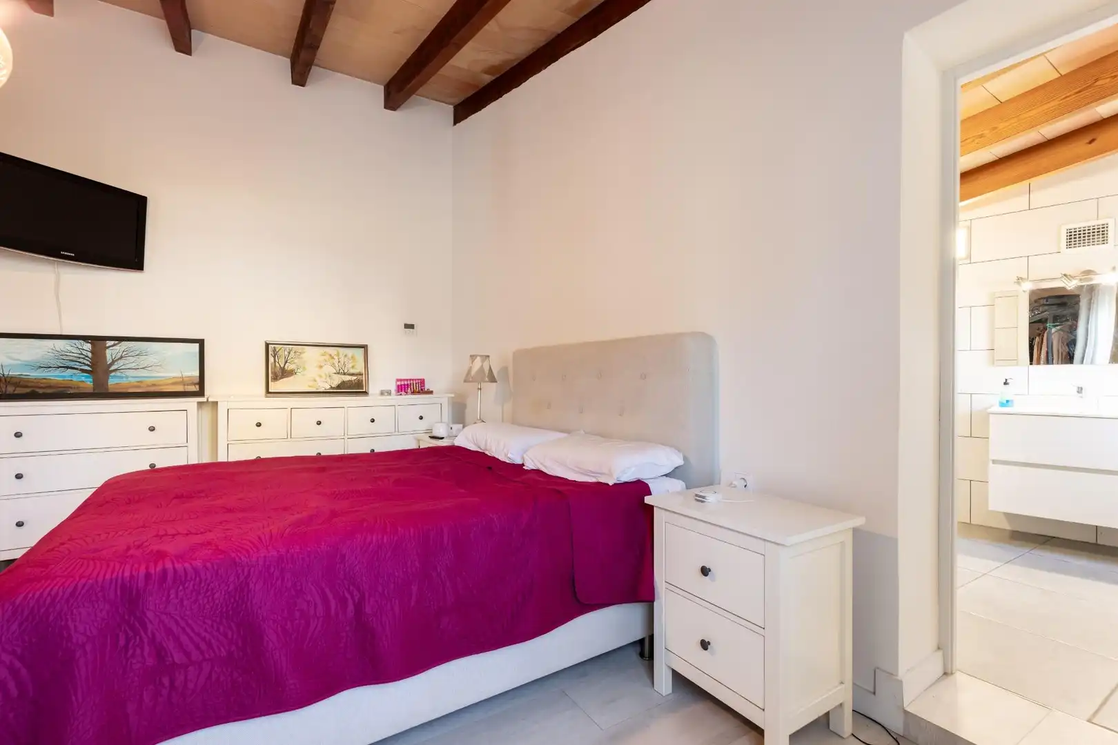 Dormitori de Casa o xalet en venda en  Palma de Mallorca amb Aire condicionat, Jardí privat i Parquet