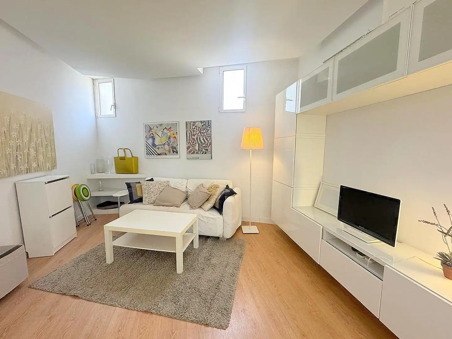 Wohnzimmer von Wohnung zur Miete in Madrid mit Klimaanlage, Heizung und Möbliert
