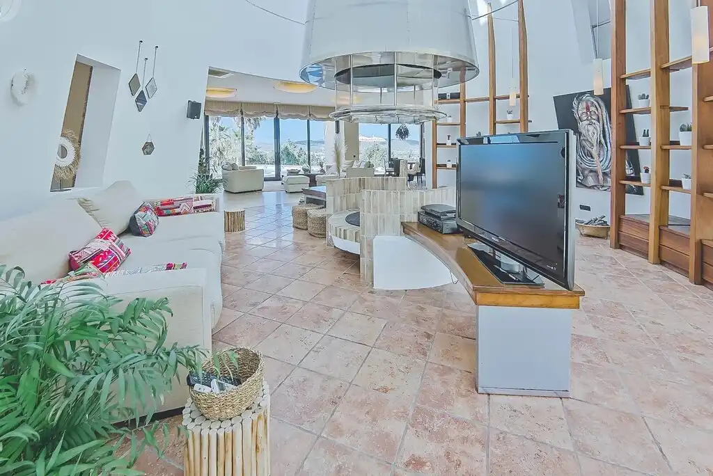 Wohnzimmer von Haus oder Chalet zum Verkauf in Sant Josep de sa Talaia mit Privatgarten, Terrasse und Schwimmbad