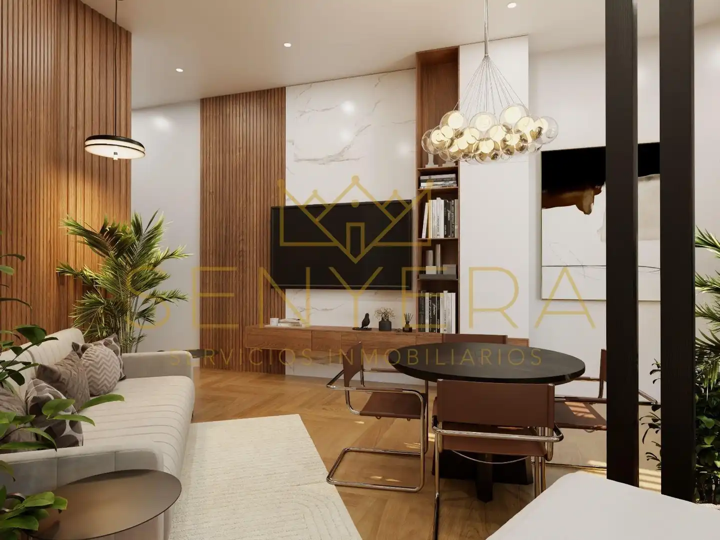 Sala de estar de Estudio en venta en Valencia con Aire acondicionado y Parquet