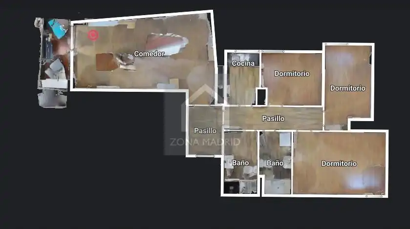 Vista exterior de Piso en venta en Madrid con Terraza