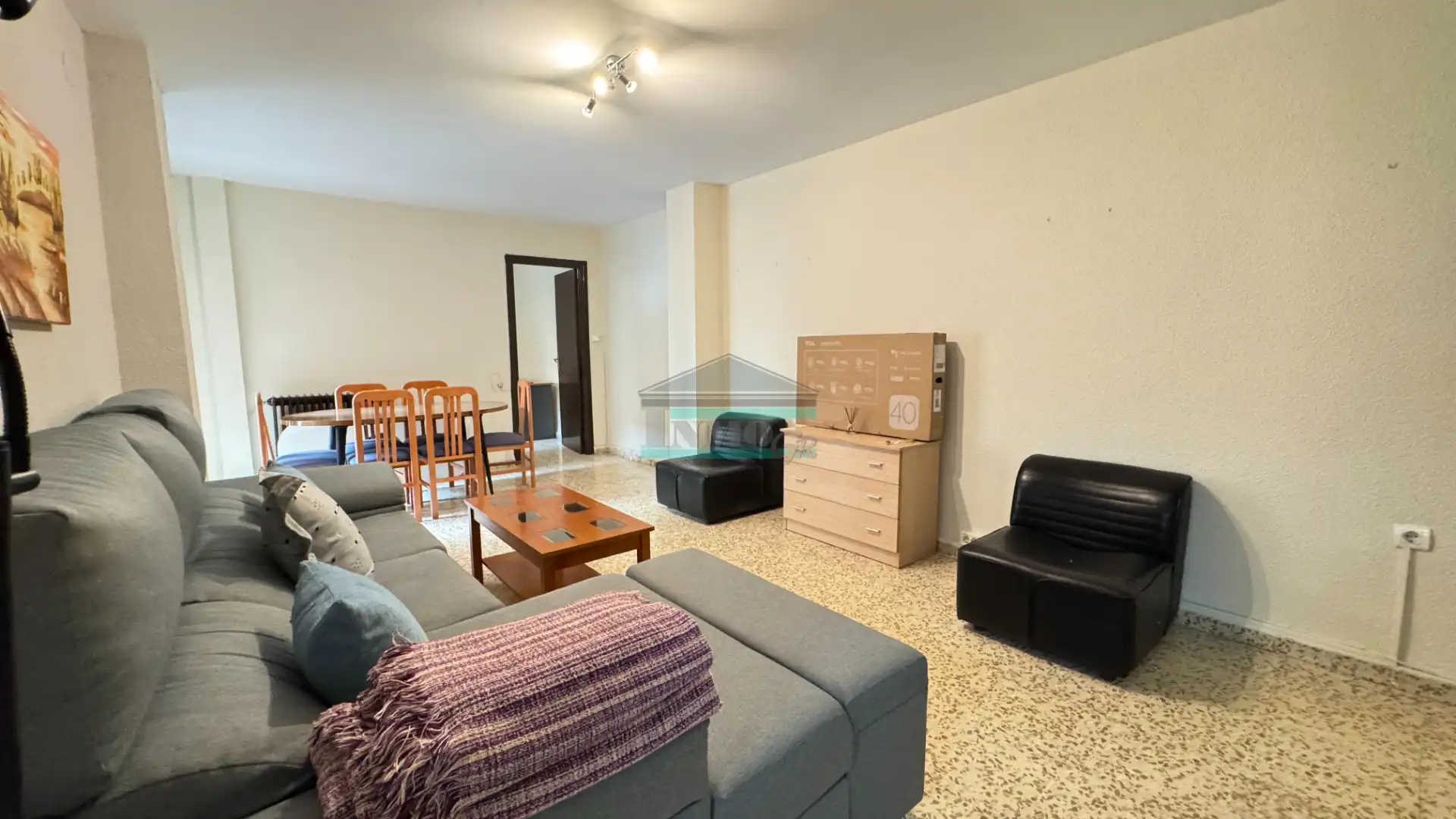 Living room of Flat for share in Granada  with Heating, Furnished and Oven