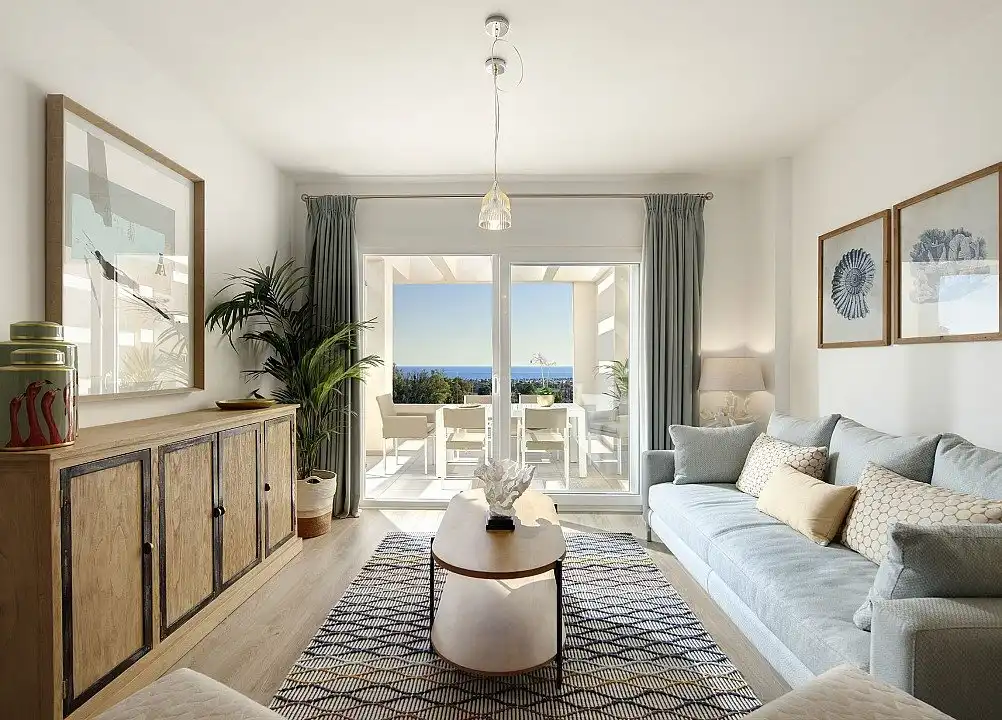 Sala d'estar de Planta baixa en venda en Marbella amb Aire condicionat, Calefacció i Terrassa