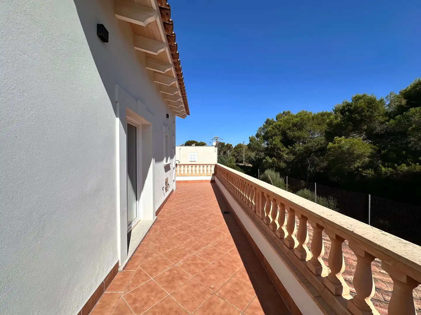 Terrasse von Country house zum Verkauf in Llucmajor mit Klimaanlage, Abstellraum und Schwimmbad