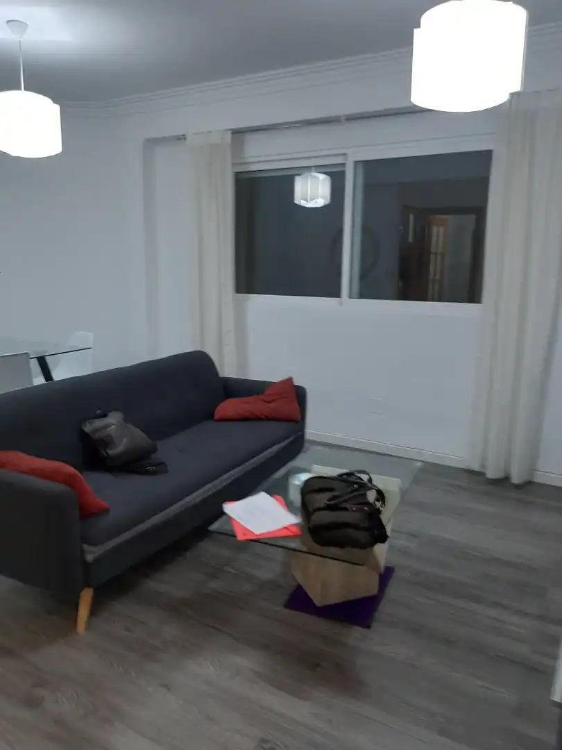 Living room of Flat for sale in Valencia  with Air Conditioner, Parquet flooring and Furnished