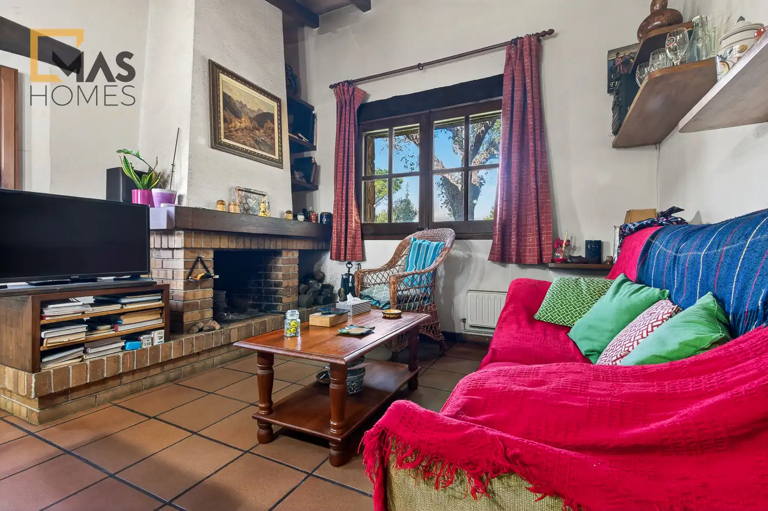 Sala d'estar de Finca rústica en venda en Arbúcies amb Aire condicionat, Calefacció i Jardí privat