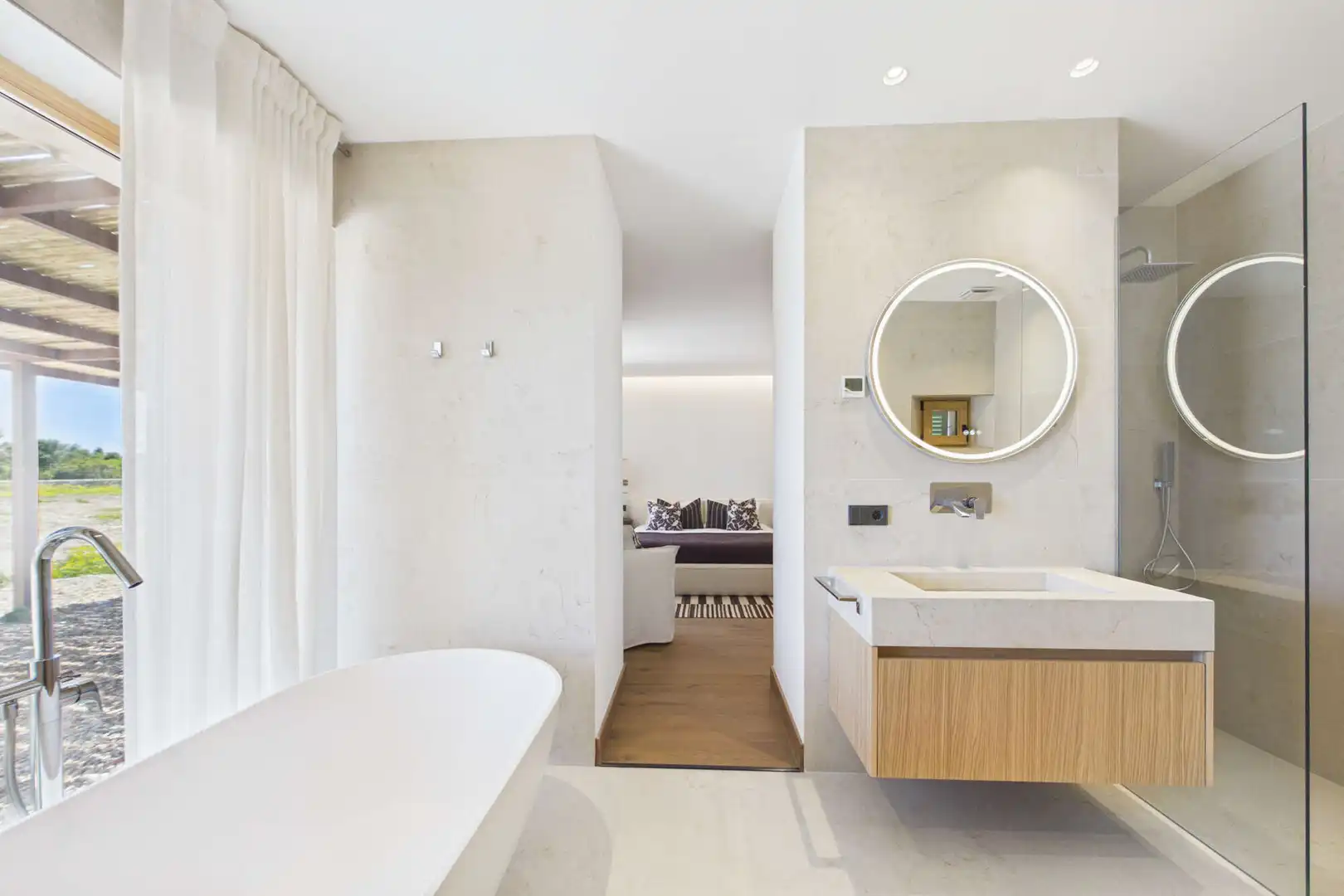 Baño de Finca rústica en venta en Capdepera con Aire acondicionado, Calefacción y Parquet