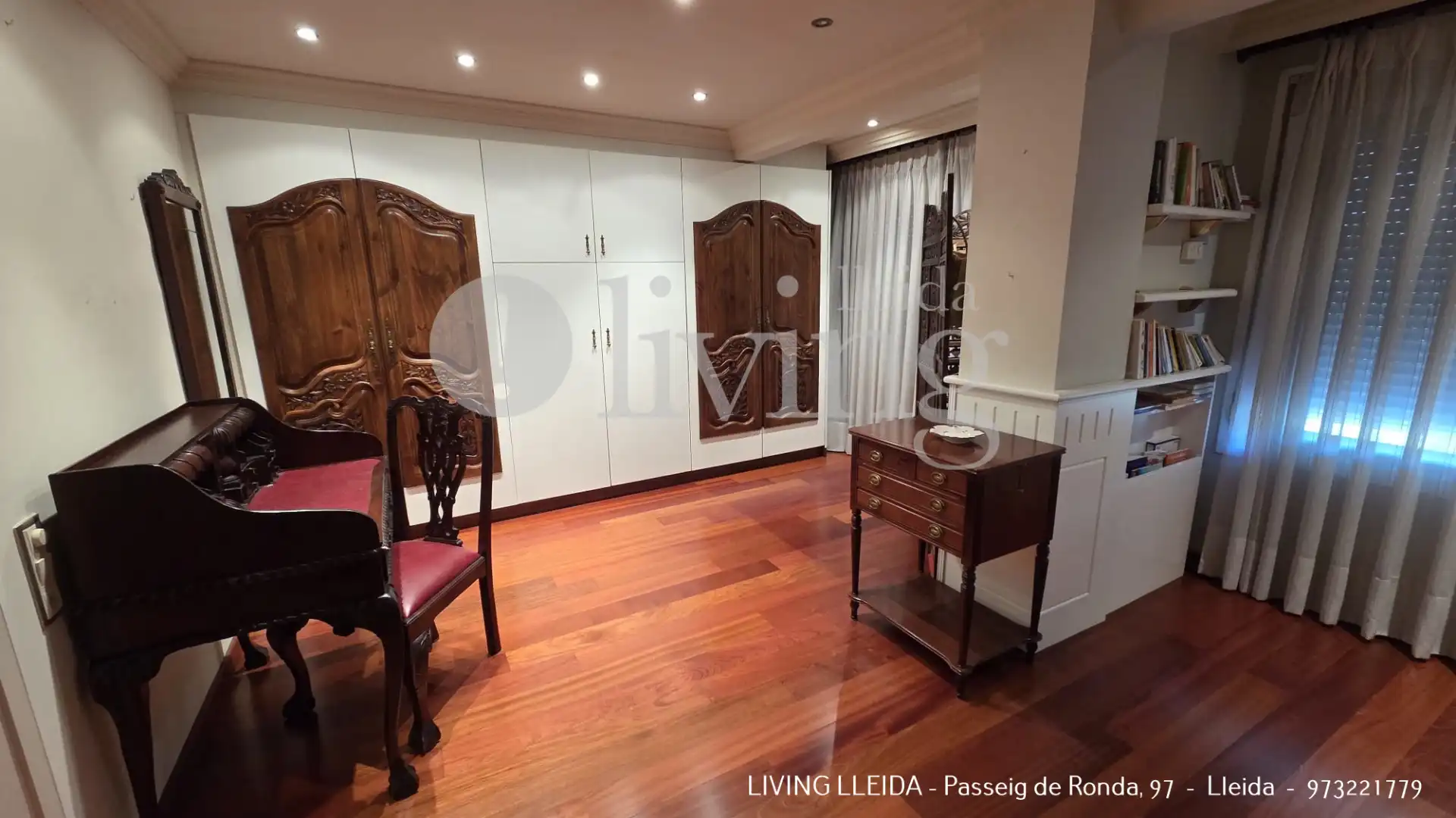 Wohnzimmer von Wohnung zum Verkauf in Lleida mit Klimaanlage, Heizung und Parkett