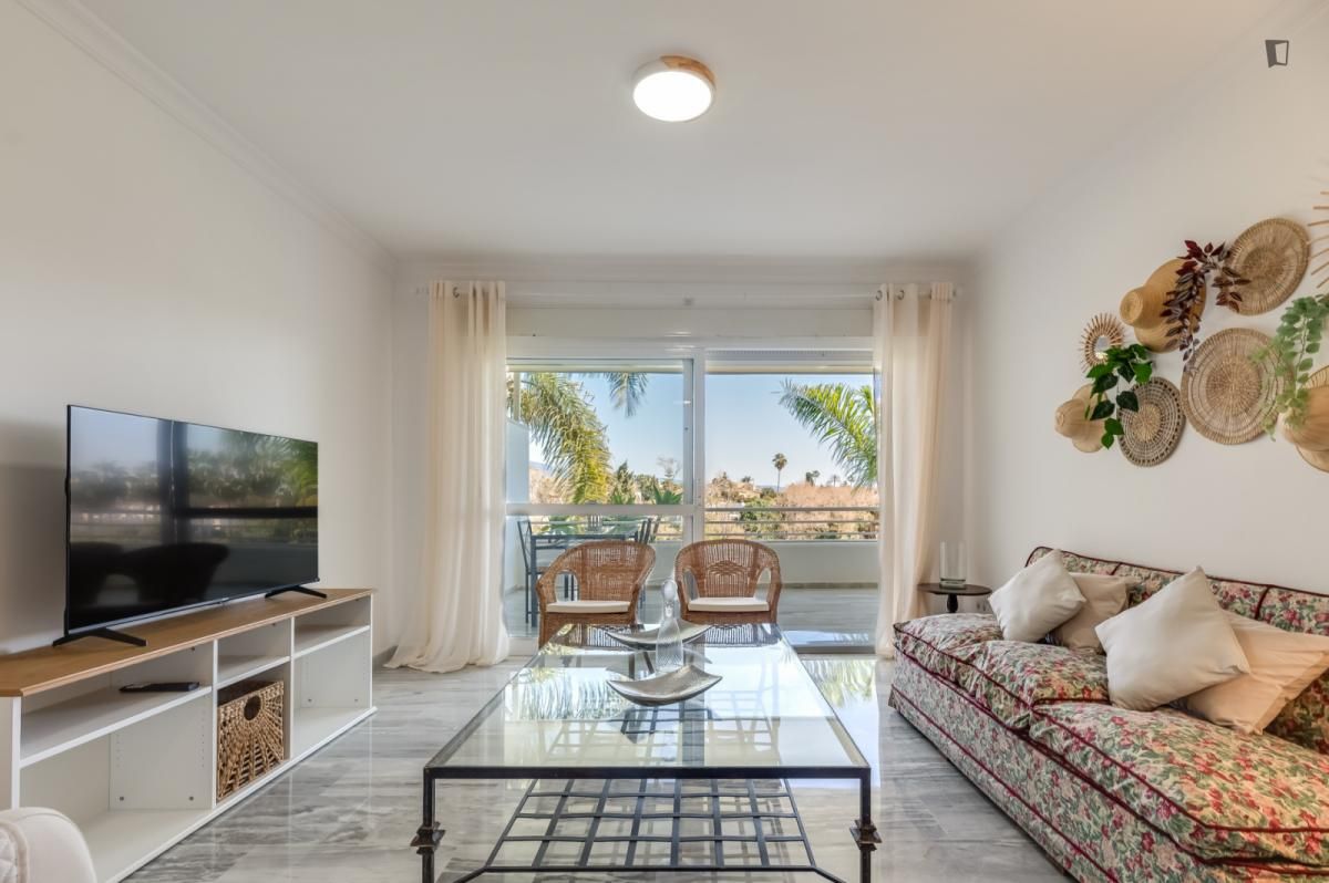 Living room of Apartment to rent in Marbella  with Air Conditioner, Furnished and Oven
