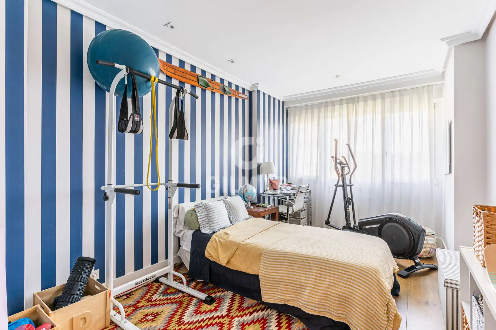 Bedroom of Flat for sale in Madrid  with Heating, Private garden and Swimming Pool