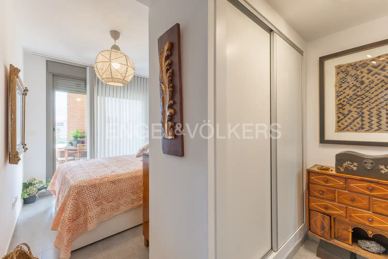 Bedroom of Flat for rent in El Verger  with Air Conditioner, Heating and Private garden