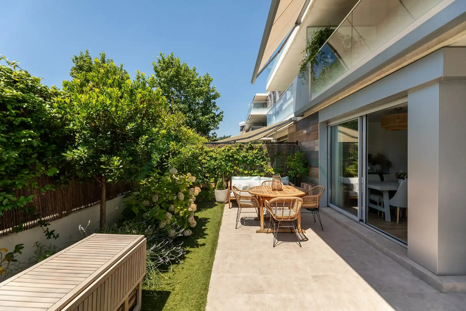 Terrace of Flat for rent in Las Rozas de Madrid  with Air Conditioner, Heating and Private garden