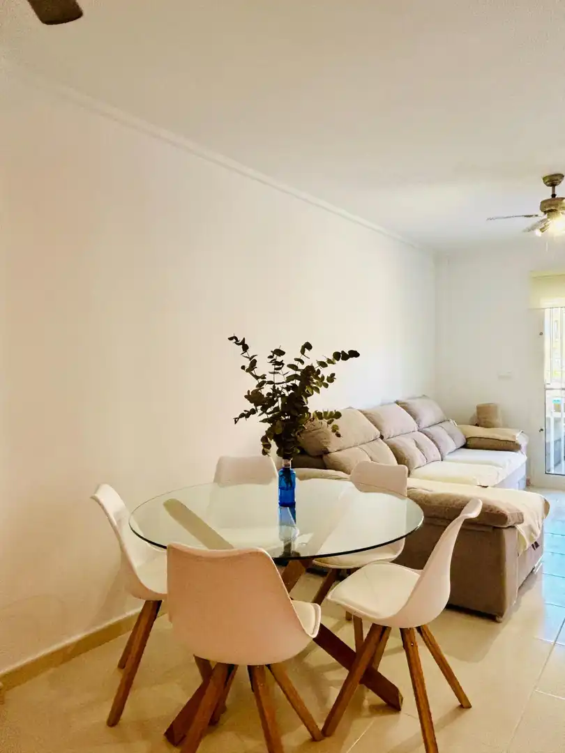 Living room of Ground floor for rent in Los Alcázares  with Air Conditioner, Terrace and Furnished