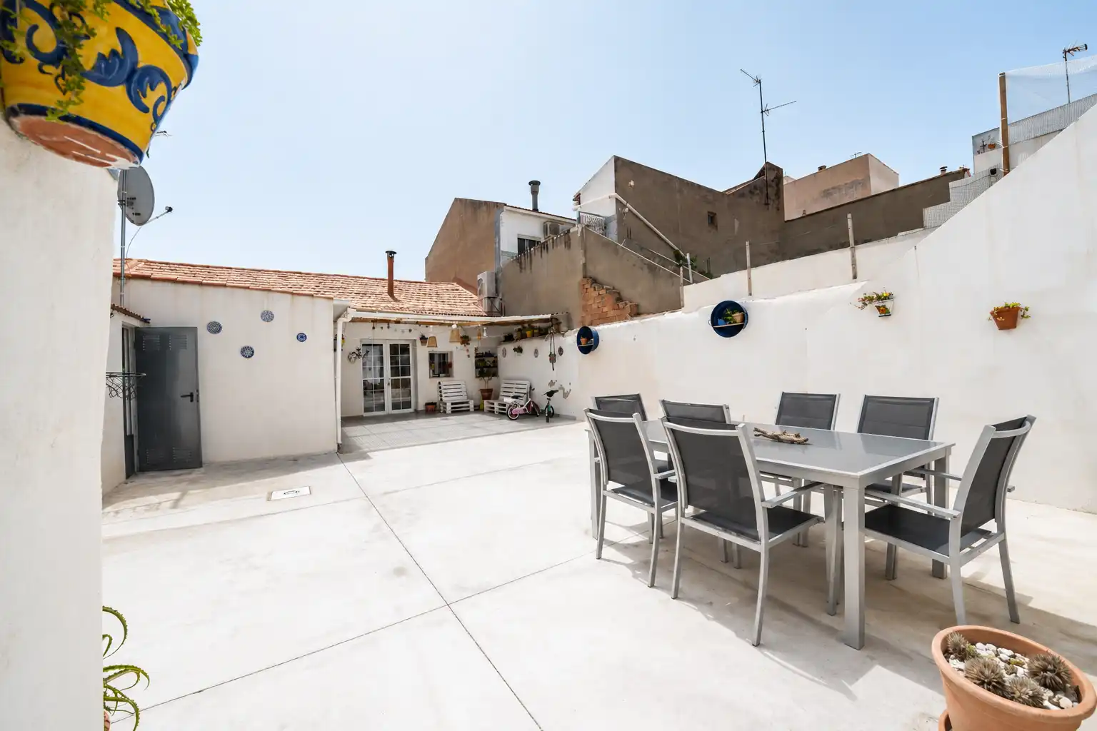 Terrassa de Casa adosada en venda en Pilar de la Horadada amb Aire condicionat, Jardí privat i Traster