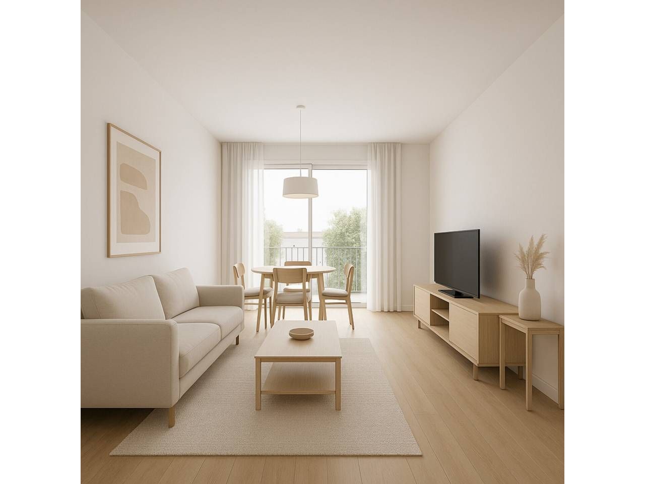 Living room of Flat for sale in Granollers  with Air Conditioner, Storage room and Balcony