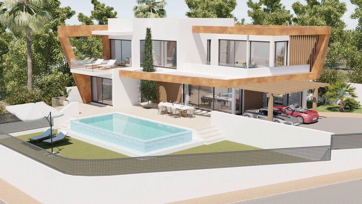 Exterior view of House or chalet for sale in Estepona  with Air Conditioner, Terrace and Furnished