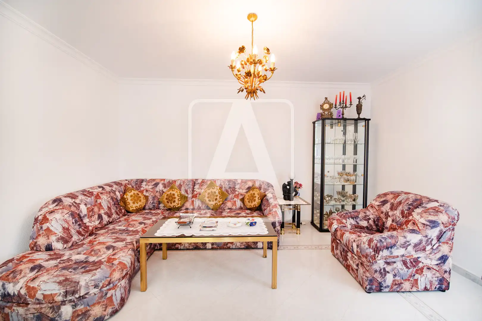 Sala d'estar de Casa o xalet en venda en Calpe / Calp amb Aire condicionat, Calefacció i Jardí privat