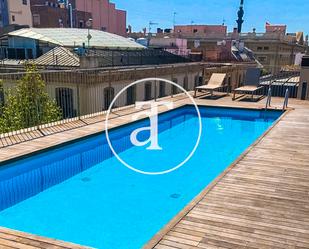 Piscina de Pis de lloguer en  Barcelona Capital amb Aire condicionat, Calefacció i Moblat