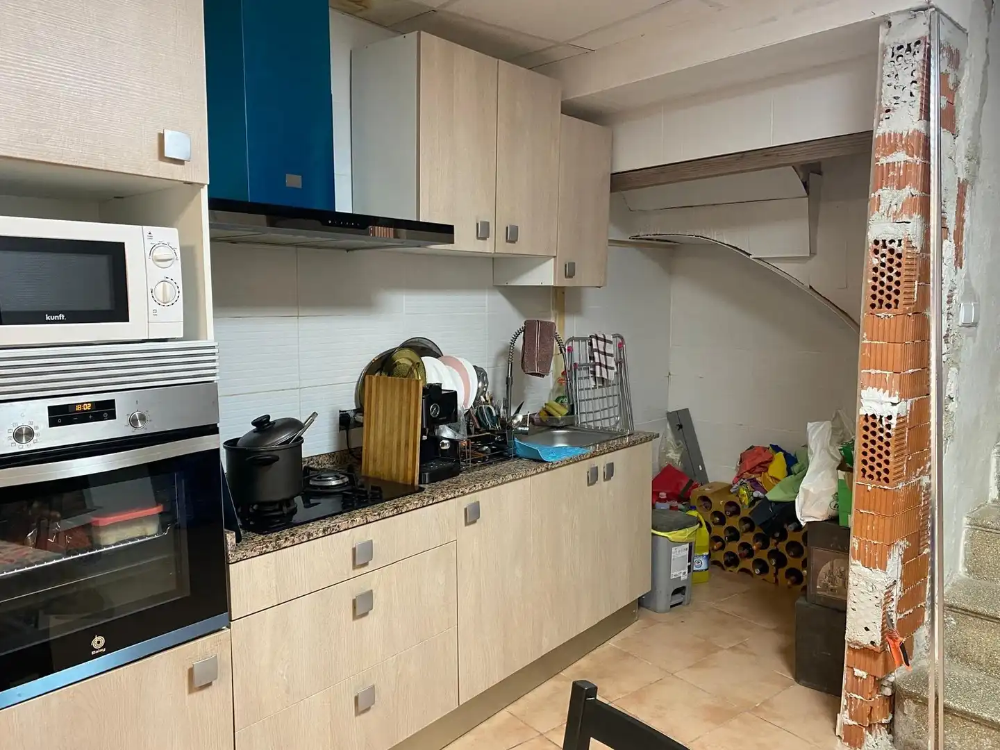 Cocina de Finca rústica en venta en Anna con Terraza y Balcón