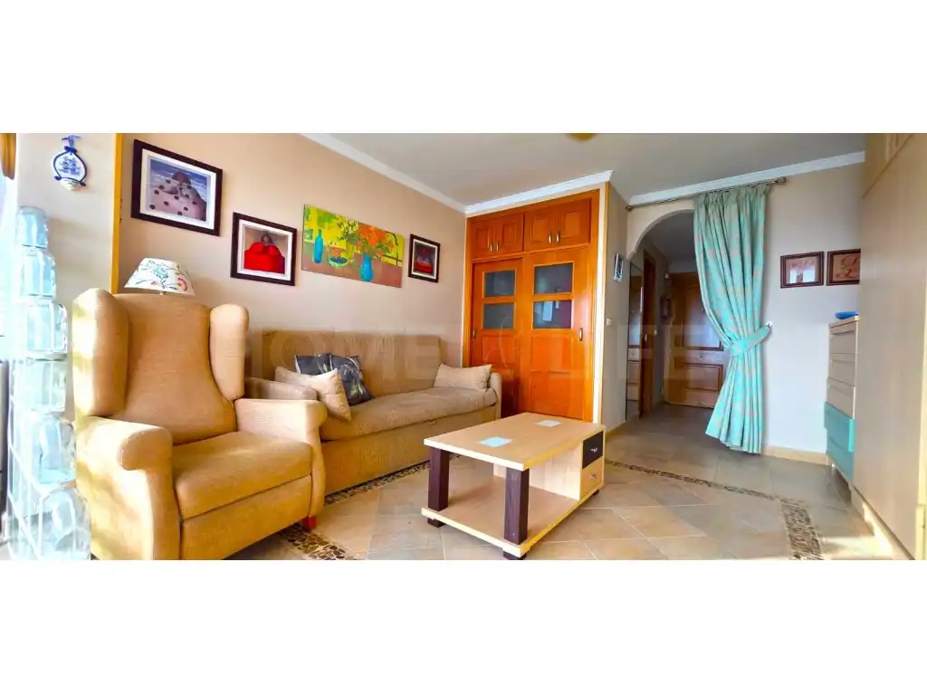 Sala de estar de Estudio de alquiler en Puerto Marina