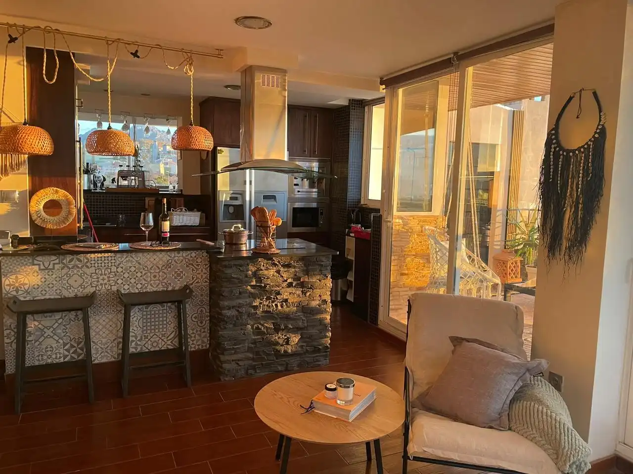 Kitchen of Attic for rent in Mutxamel  with Air Conditioner, Terrace and Furnished