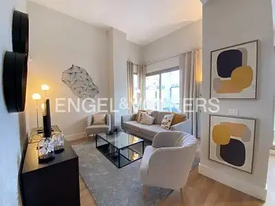 Sala de estar de Ático de alquiler en Valencia con Aire acondicionado, Calefacción y Parquet