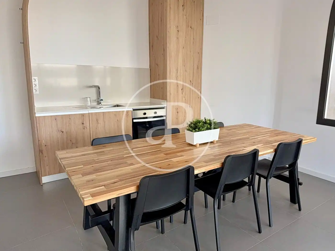 Kitchen of Flat for rent in Valencia  with Air Conditioner, Heating and Private garden