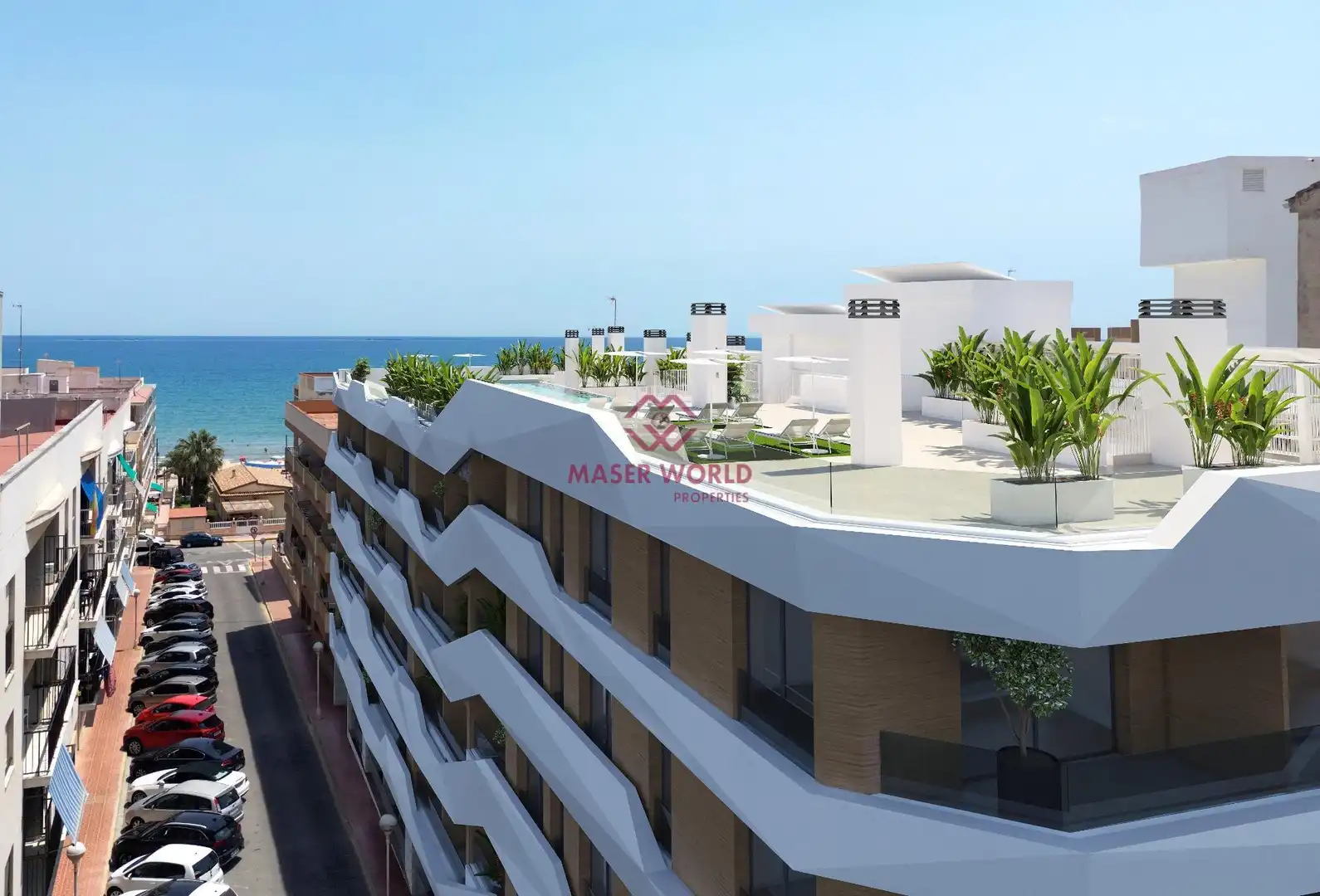 Penthouse mit Pool zum Verkauf in Guardamar Playa