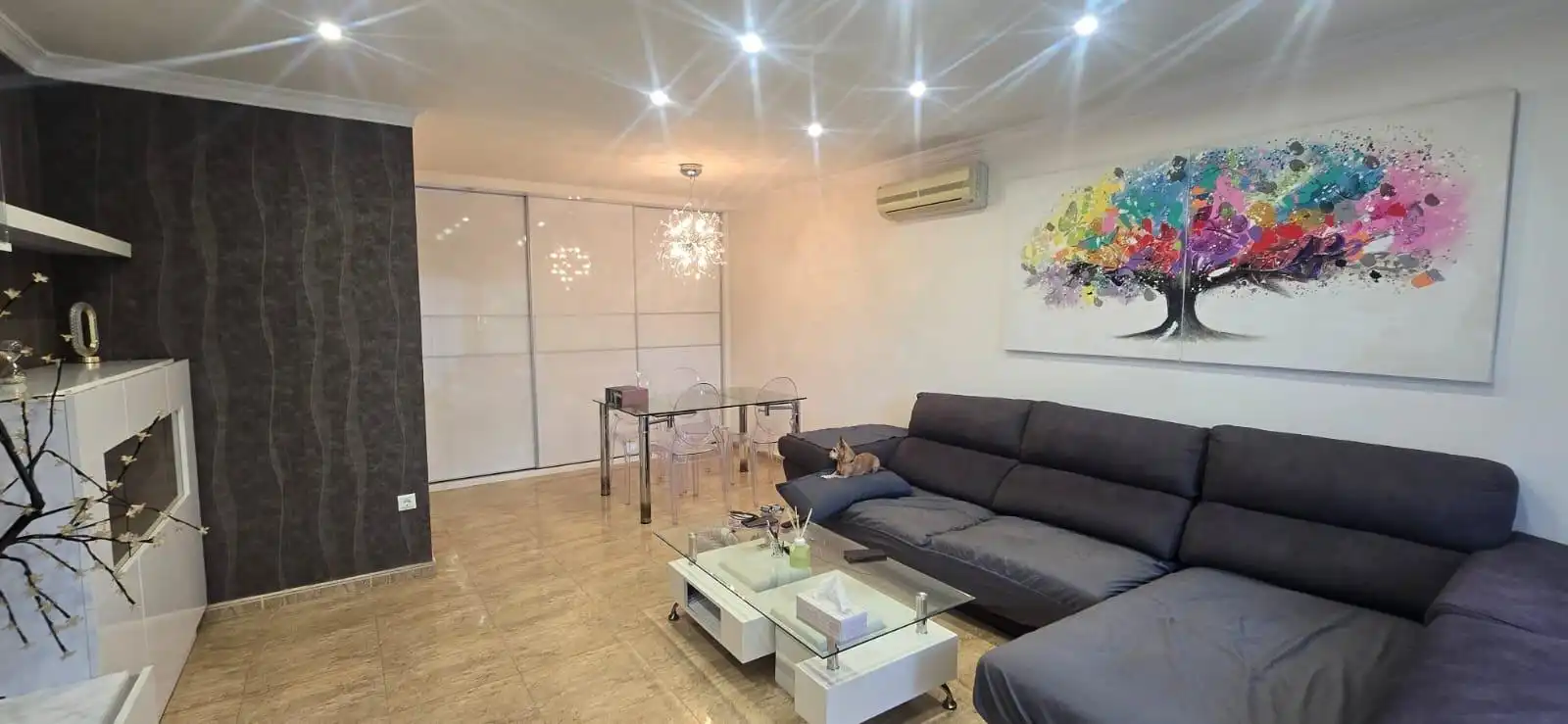 Wohnzimmer von Wohnung zum Verkauf in Valencia mit Klimaanlage, Heizung und Möbliert