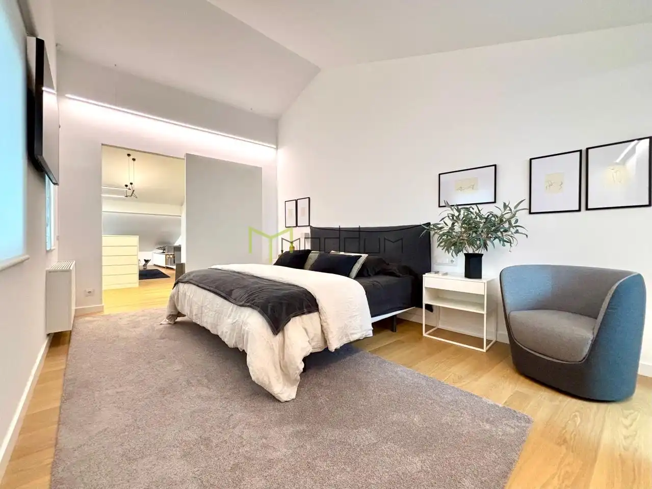 Schlafzimmer von Maisonette zum Verkauf in Santiago de Compostela  mit Heizung, Abstellraum und Möbliert