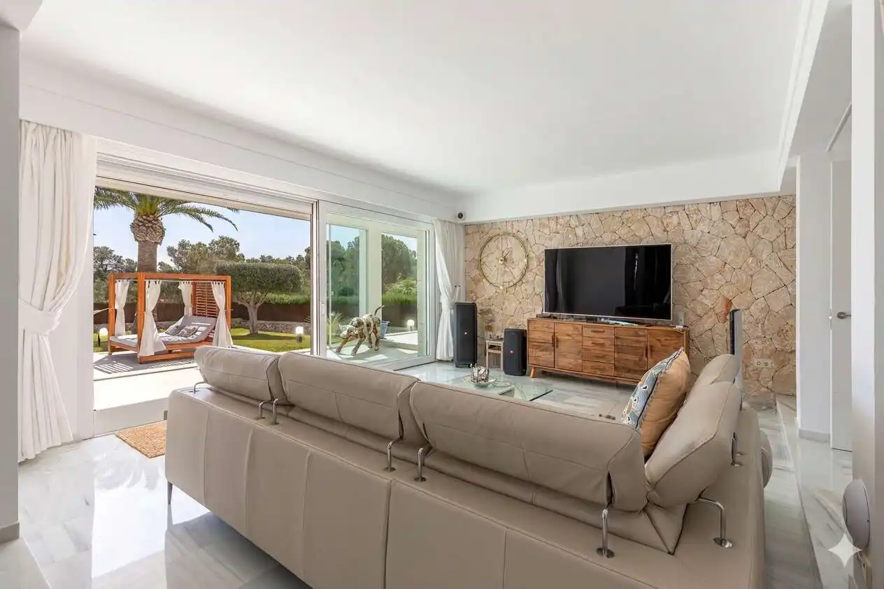 Sala de estar de Casa o chalet en venta en Santanyí con Aire acondicionado y Amueblado